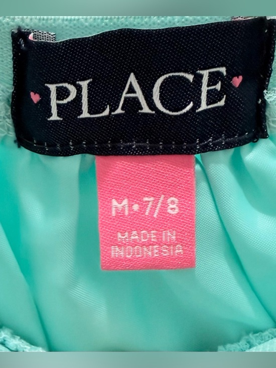 The Children’s Place Mint Blue Polka Dot Tulle Skirt -Girls Size M7/8 - Picture 2 of 4